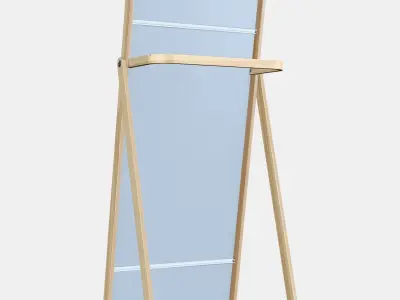 IKORNNES Standing mirror Low-poly 3D model