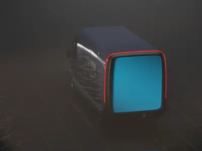 Amazon electric delivery van concept by RIVIAN 3D model