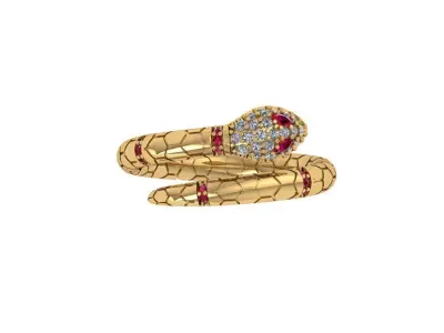 The Snake Ring 3D print model