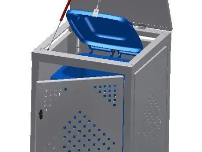 box-for-garbage-cans 3D print model