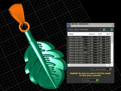 ANNIYO LEAF PENDANT 3D PRINTABLE MODEL 3D print model