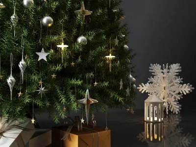 Christmas Decorative set sk 4 3D model
