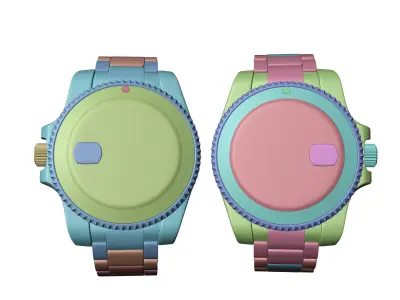 Luxury Gold Rolex Watch  High Poly 3D Model 3D model