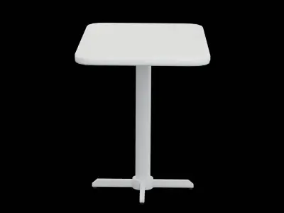 Rectangular Table Low-poly 3D model