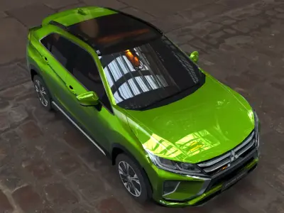 mitsubishi eclipse cross green 3D model