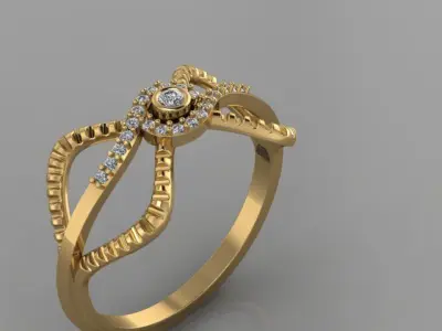 Gold Ring 3D print model