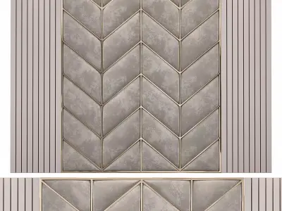 Decor chevron pattern 3D model