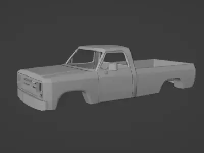 DODGE RAM D250 1990 TRUCK 3D print model