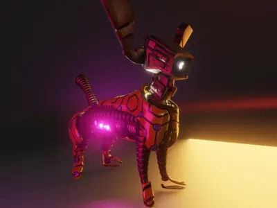 Fender - A Game Ready Friendly Fella Low-poly 3D model