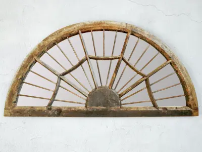 Antique Window Mirror 3D model