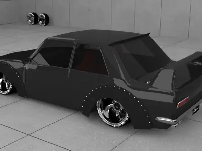 nissan datsun gt-r 510 ksbworks 3D model