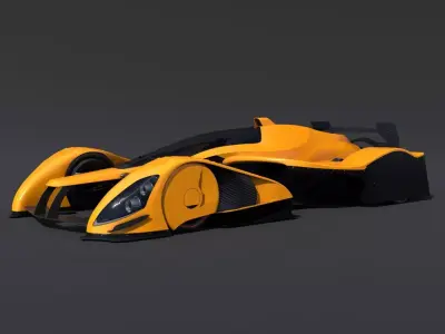 RB Formula racing Concept Low-poly 3D model