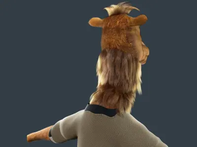  Cartoon Camel NoRIG 3D model