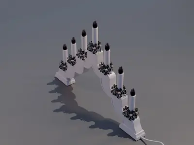 Candlestick Low-poly 3D model get