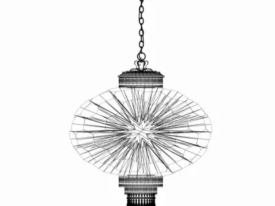 Chinese Red Lantern 3D model 18
