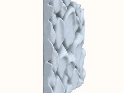 Rustic Basalt Cobblestone Wall 3D model