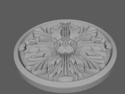 rosette decorative medallion 3D model
