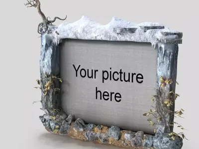 Ground picture frame 3D model