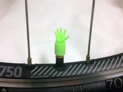 Car Truck Bike Van Tire Tyre Wheel Valve Stem Caps Cover Hand 3D print model