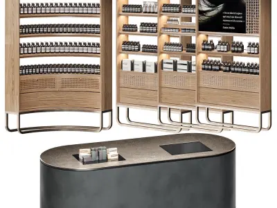 Cosmetic store 3 3D model