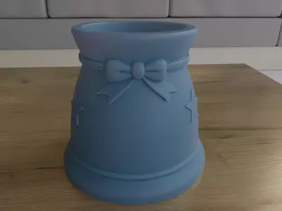 Santa Bag Planter and Candy Container STL 3D print model