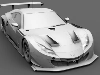  Honda HSV - 010 GT HP 3D model