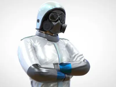 N5 Race Driver with NHRA Racing Helmet 3D print model