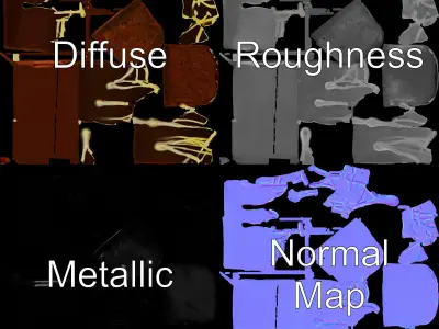 Chocolate Drizzle Cake Model Pack Low-poly 3D model