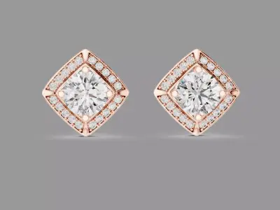 Diamond Earrings  3D print model