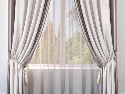 Set 38 Curtains 3D model