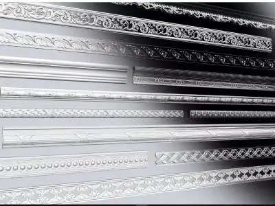 collection of moldings 3D model