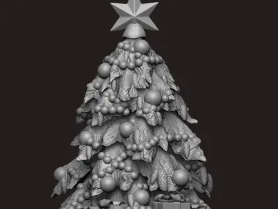 Flexy Christmas tree Free 3D print model