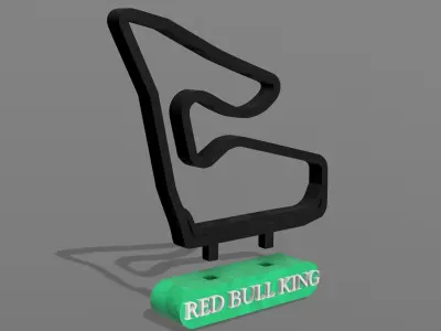 F1 Red Bull Racing Track Decor STL File Autodesk Fusion 360 3D print model