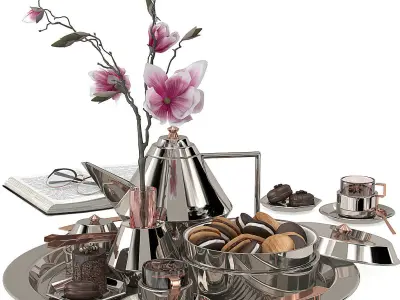 Decorative set2 Low-poly 3D model