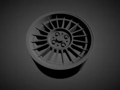 ALPINA 15 ZOLL scalable and printable rims 3D print model