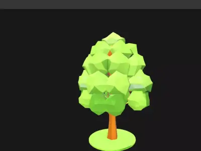 Low Poly Tree - Game Ready 3D Model for Environments Low-poly 3D model