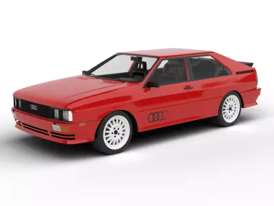 Audi Quattro UR 20v 1980 3d model 3D model