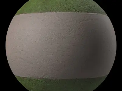Asphalt Materials 01- By Grass - Sbsar Pbr 4k Seamless Texture