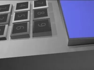  Safe mit Pin-Pad 3D model