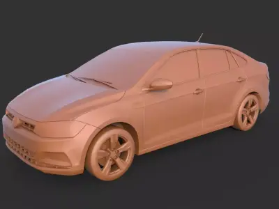 Volkswagen Polo 2019 3D print model