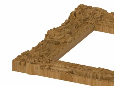 Carved frame STL 3D model