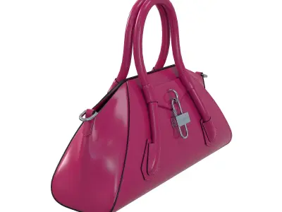 Givenchy Mini Antigona Bag Purple Gloss Low-poly 3D model