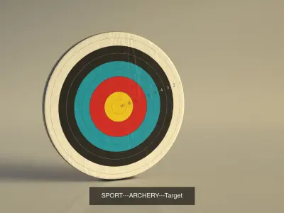 SPORT---ARCHERY wooden pen 3D Model Pack