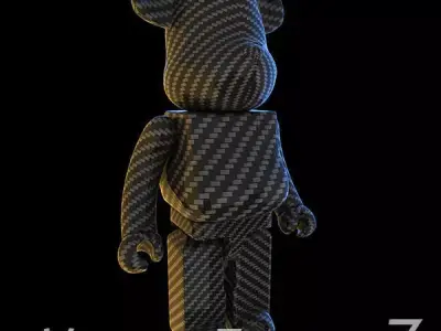 Carbon Body Kit BearBrick 3D model