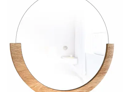 Mira Modern Accent Mirror 3D model