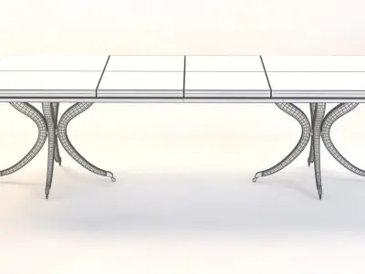 Bolier Rosenau Dining Table 55003 3D model