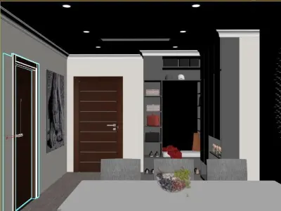 Modern Living Room 3D model