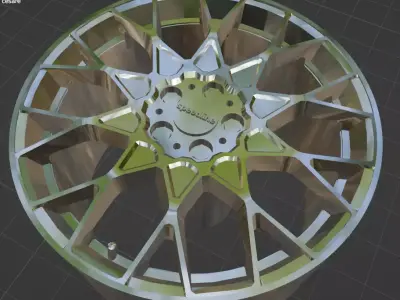 Speedline SL3 Cesare Wheels Rims 3D Print Ready  3D print model