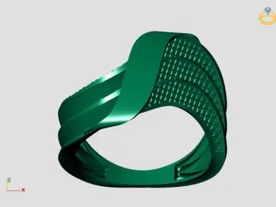 Women Plain Ring STL Models Womens Ring 3dmodels 3D print model 3D print model 44