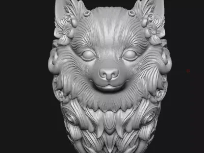 Pomeranian 3D print model